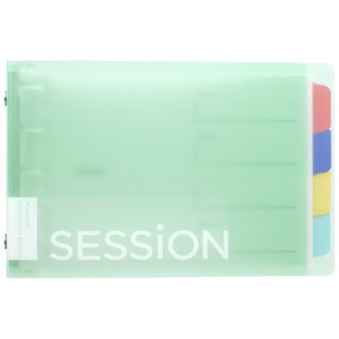SESSION MINI MINI-SIZE BINDER 5 HOLES MINT GREEN