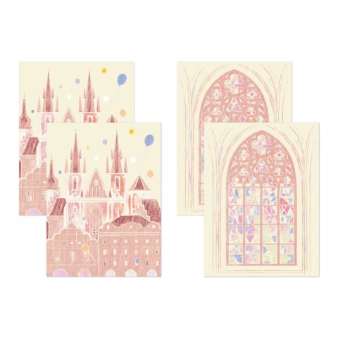 DECORATION STICKER 2663 PINK