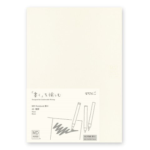 MD NOTEBOOK COTTON A5 THICK BLANK