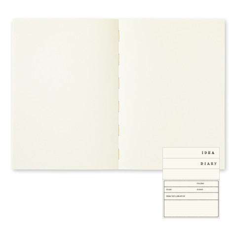 MD NOTEBOOK COTTON A5 THICK BLANK