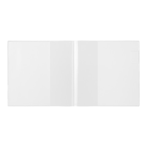 MD NOTEBOOK COVER A5 SQUARE CLEAR