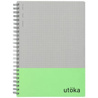 UTOKA NOTEBOOK A5 LIGHT-GREEN