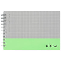 UTOKA NOTEBOOK POCKET-SIZE LIGHT-GREEN