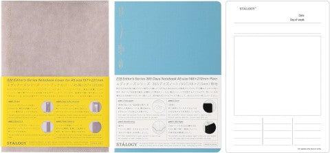 NOTEBOOK COVER GRAY , 365 DAYS NOTEBOOK PLAIN SET