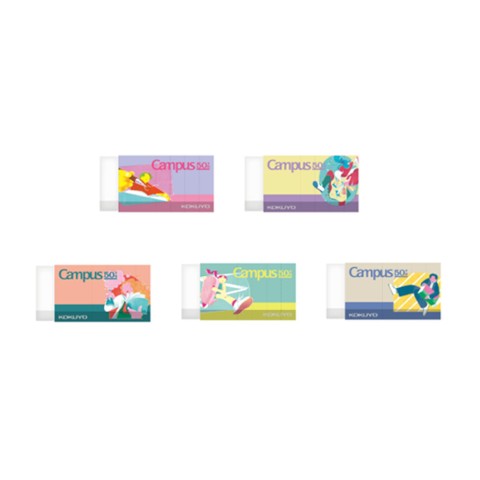 CAMPUS 50TH LE ERASER ASST 5 X 7 PCS