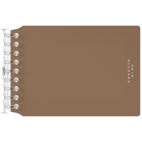 MINI SIZE BINDER KURUTTO RING SET BROWN