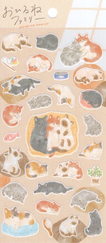 NAP FAMILY STICKER NEKOYAMAS HOUSE