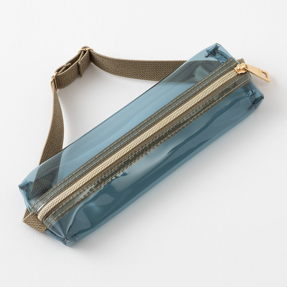 BOOK BAND PEN CASE B6 - A5 NAVY CLEAR × KHAKI (41853006)