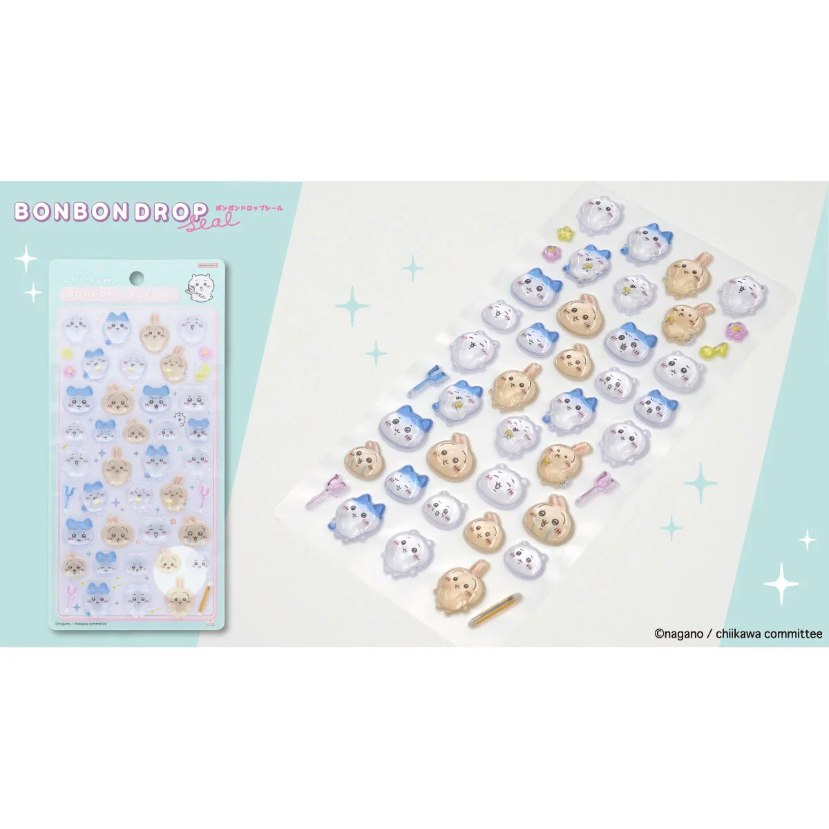 BONBON DROP STICKERS: CHIIKAWA - CHIIKAWA × HACHIWARE × RABBIT (S8542945)
