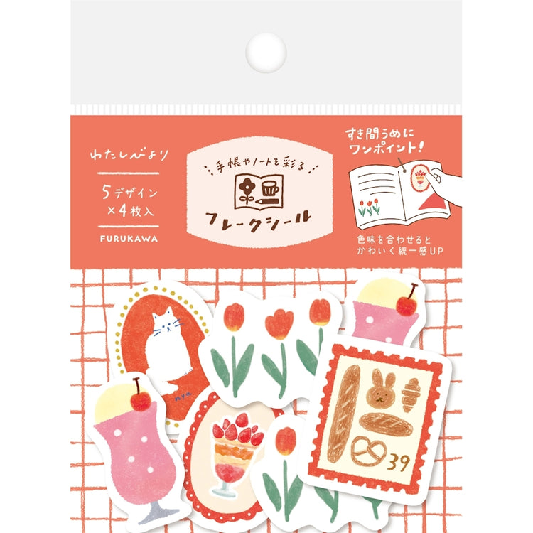 WASHI FLAKE STICKERS – RED (QSA151)