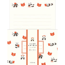 HANKO LETTER SET – PANDA & BOOK (LLH8)