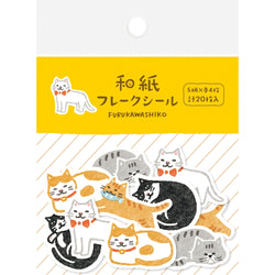 WASHI FLAKE STICKERS CAT (QSA291)