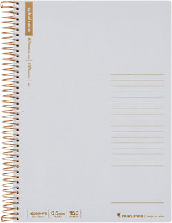 SPIRAL NOTE BASIC NOTEBOOK B5 LINE 6.5MM 150 SHEETS GREY (N236OHFS-51)