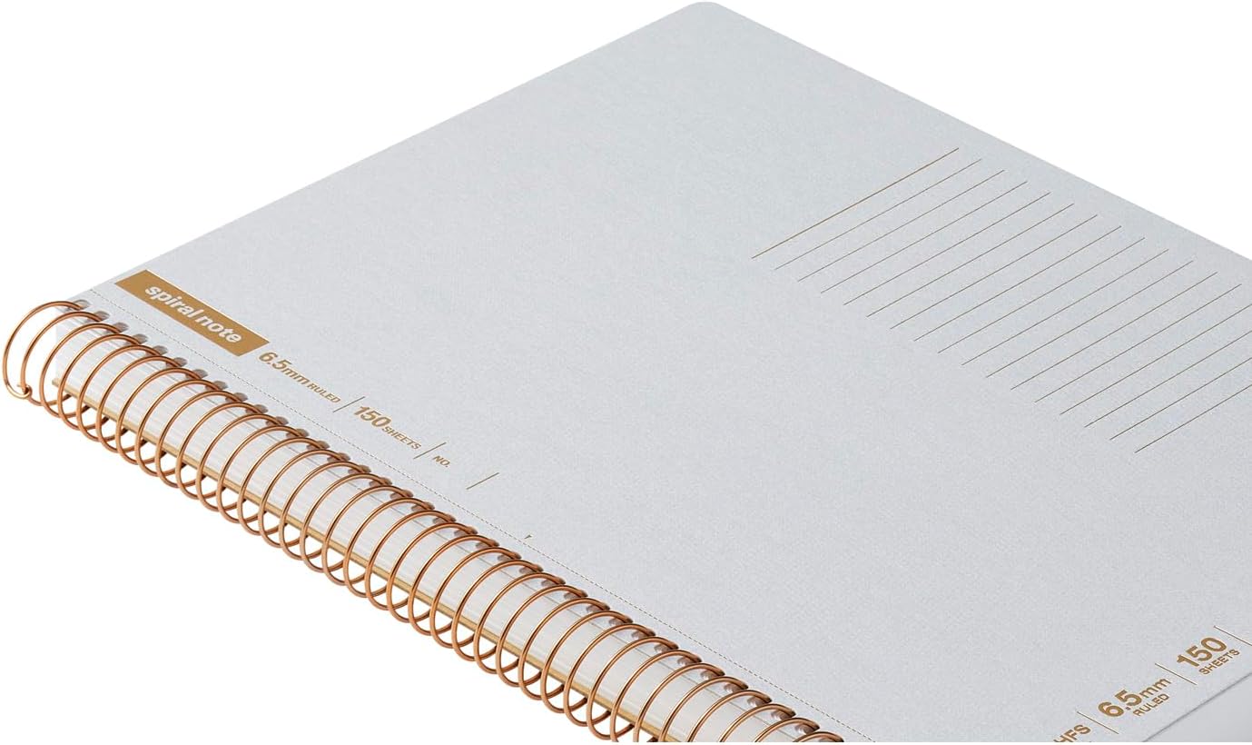 SPIRAL NOTE BASIC NOTEBOOK B5 LINE 6.5MM 150 SHEETS GREY (N236OHFS-51)