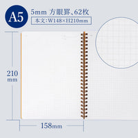 ROYAL COLLEGE A5 GRID 5MM 62 SHEETS (PT203)