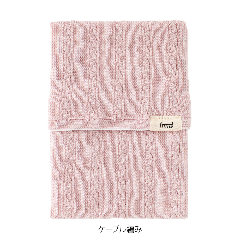 KNITTED BOOK COVER HARAMAKI A6-B6 BABY PINK A (62352006)