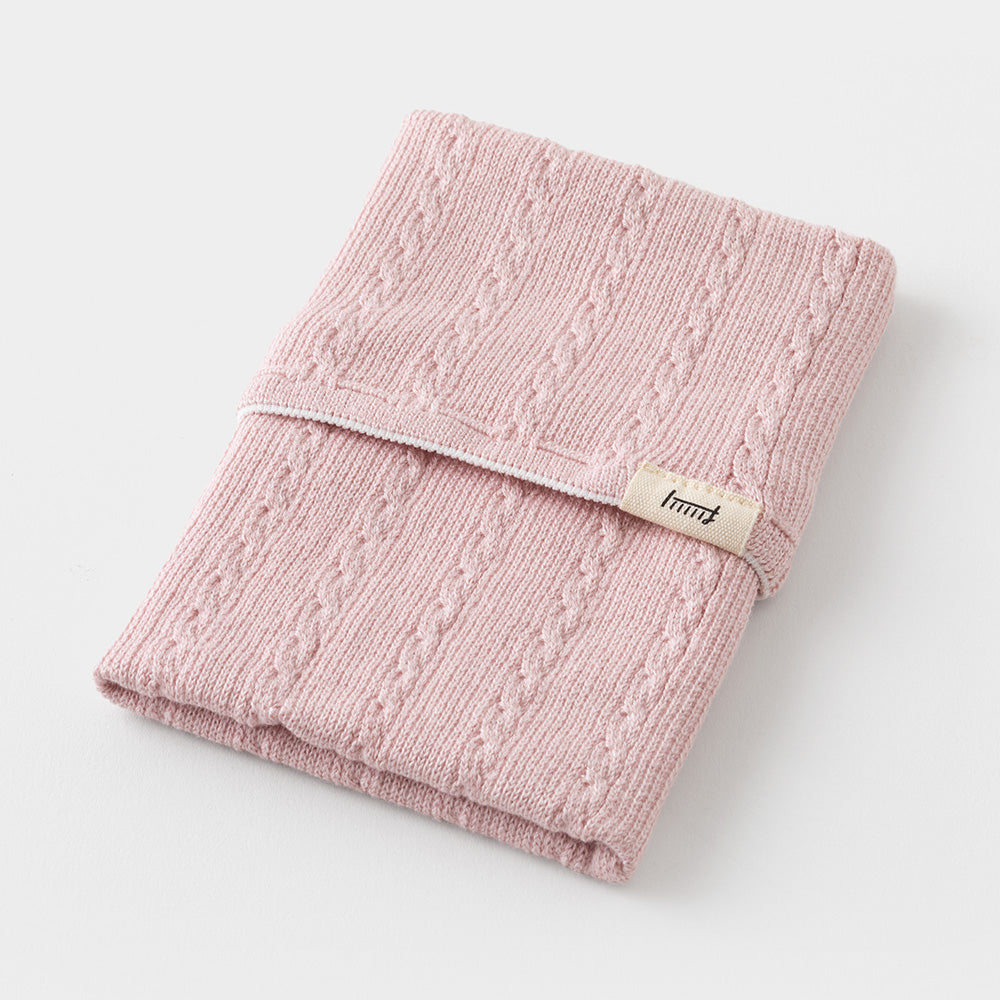 KNITTED BOOK COVER HARAMAKI A6-B6 BABY PINK A (62352006)
