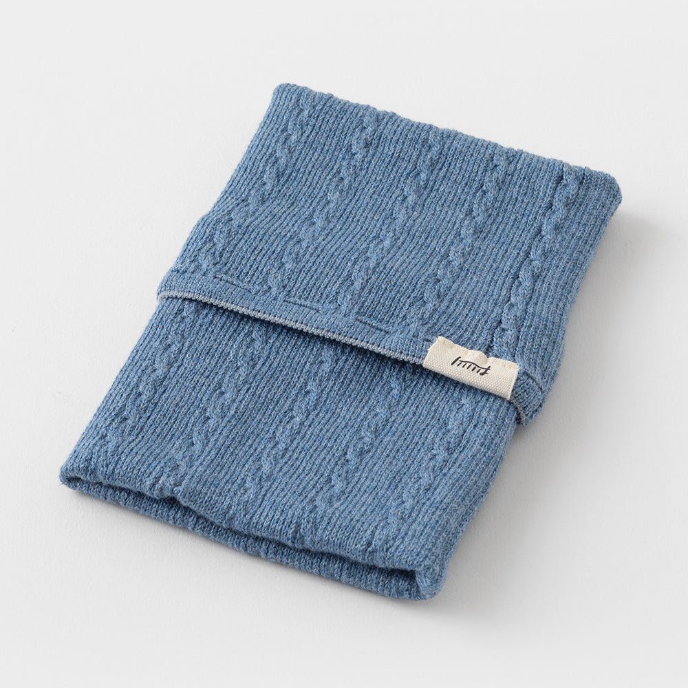KNITTED BOOK COVER HARAMAKI A6-B6 BLUE (62353006)