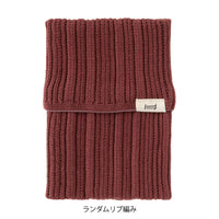 KNITTED BOOK COVER HARAMAKI A6-B6 BROWN (62357006)