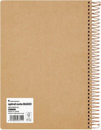 SPIRAL NOTE BASIC NOTEBOOK A5 LINE 6.5MM 150 SHEETS GREY (N237OHFS-51)