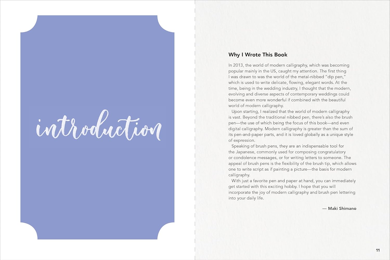 A BEGINNER'S GUIDE TO MODERN CALLIGRAPHY & BRUSH PEN LETTERING