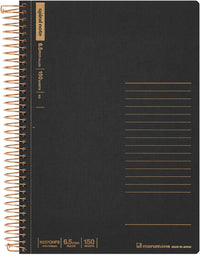 SPIRAL NOTE BASIC NOTEBOOK A5 LINE 6.5MM 150 SHEETS BLACK (N237OHFS-05)