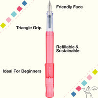 KAKUNO FOUNTAIN PEN FINE NIB CORAL