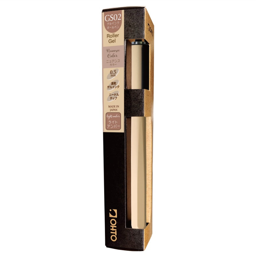 RETRACTABLE ROLLER GEL PEN GS02 LIGHT AMBER (GS02-05-AM)