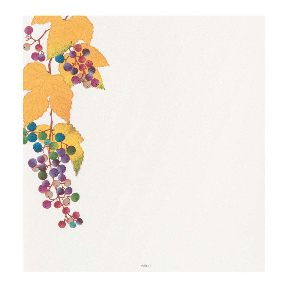 LETTER PAD 033 FOUR DESIGNS AUTUMN FRUITS S3 (81033006)