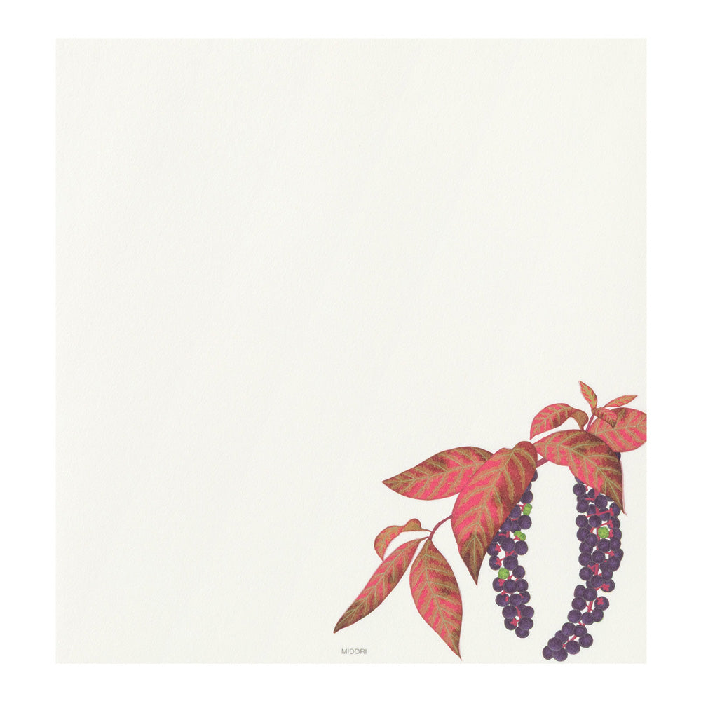 LETTER PAD 033 FOUR DESIGNS AUTUMN FRUITS S3 (81033006)