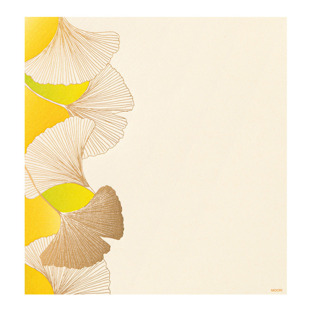 LETTER PAD 035 FOIL-STAMPING DANCING GINKGO S2 (81035006)