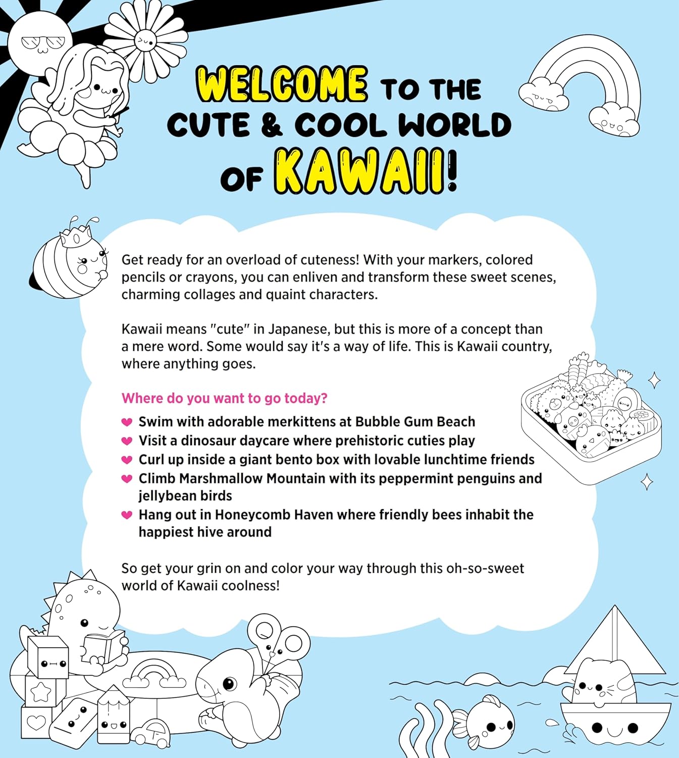 THE SUPER KAWAII COLORING BOOK