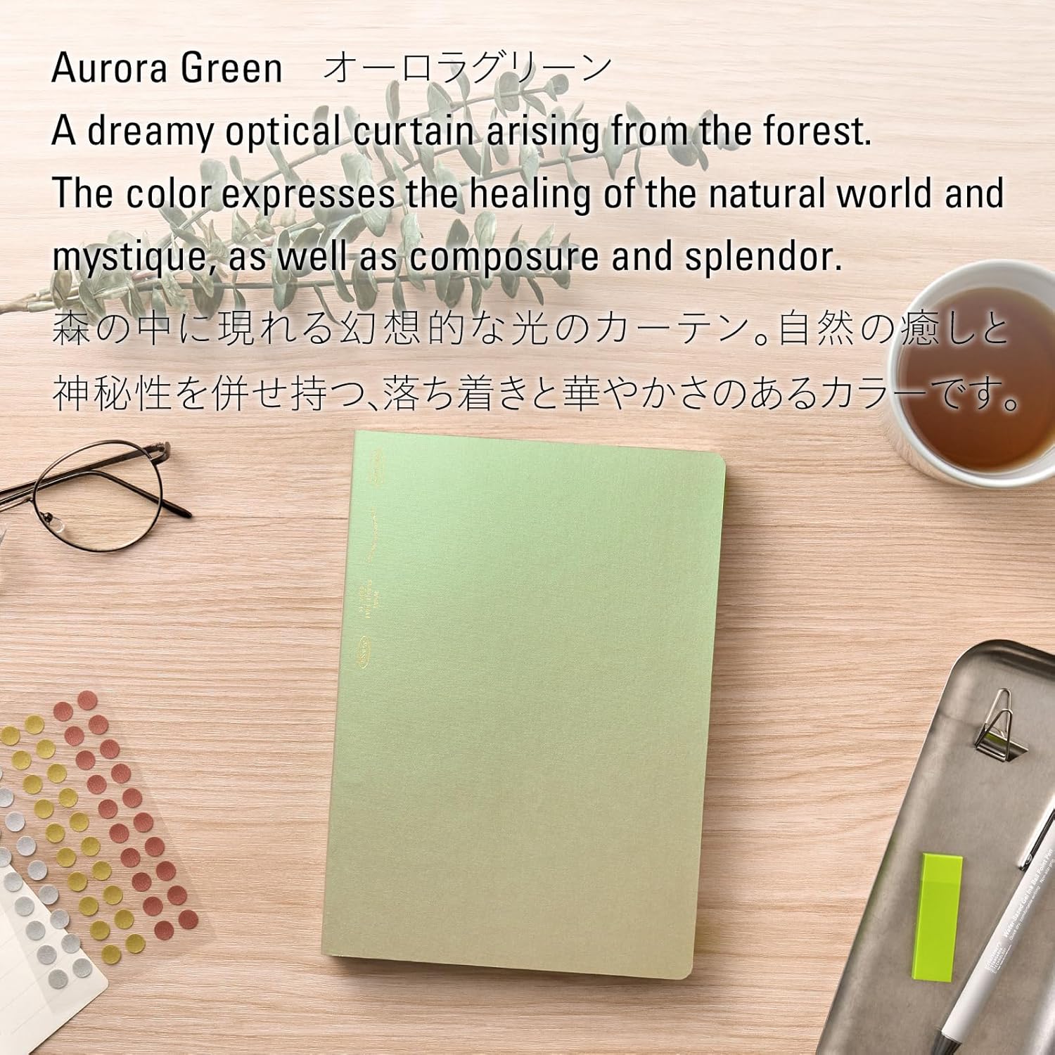 365 DAYS NOTEBOOK GRID A5 AAURORA GREEN (SS0149)