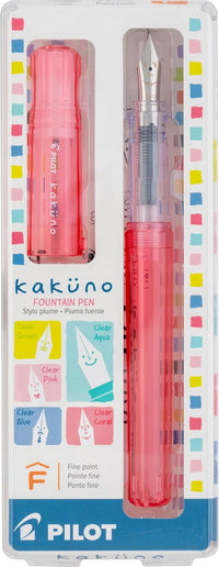 KAKUNO FOUNTAIN PEN FINE NIB CORAL