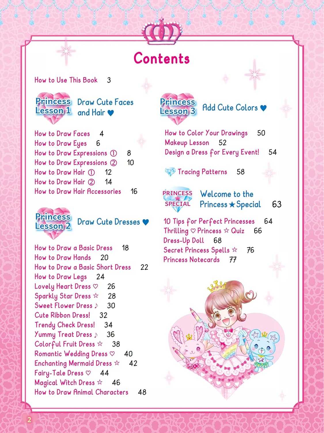 THE KAWAII PRINCESS DRAWING AND ACTIVITY BOOK