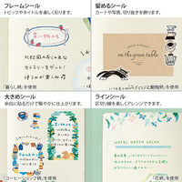 YURU LOG DECORATION STICKER 2 SHEETS SWEETS & ANIMALS (82726006)