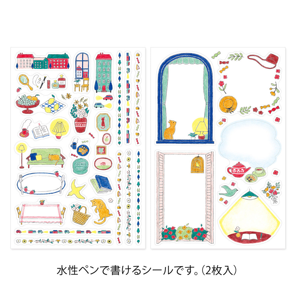 YURU LOG DECORATION STICKER 2 SHEETS DAILY LIFE (82727006)