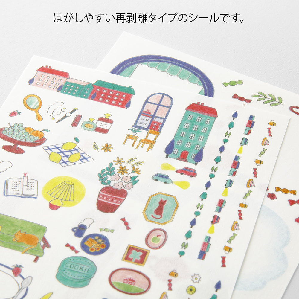 YURU LOG DECORATION STICKER 2 SHEETS DAILY LIFE (82727006)