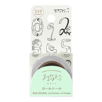 YURU LOG ROLL STICKER NUMBERS (82732006)