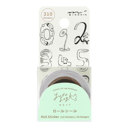 YURU LOG ROLL STICKER NUMBERS (82732006)