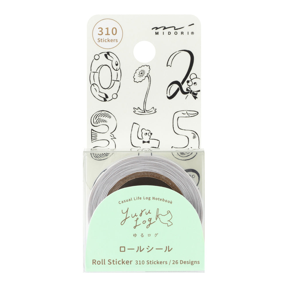 YURU LOG ROLL STICKER NUMBERS (82732006)