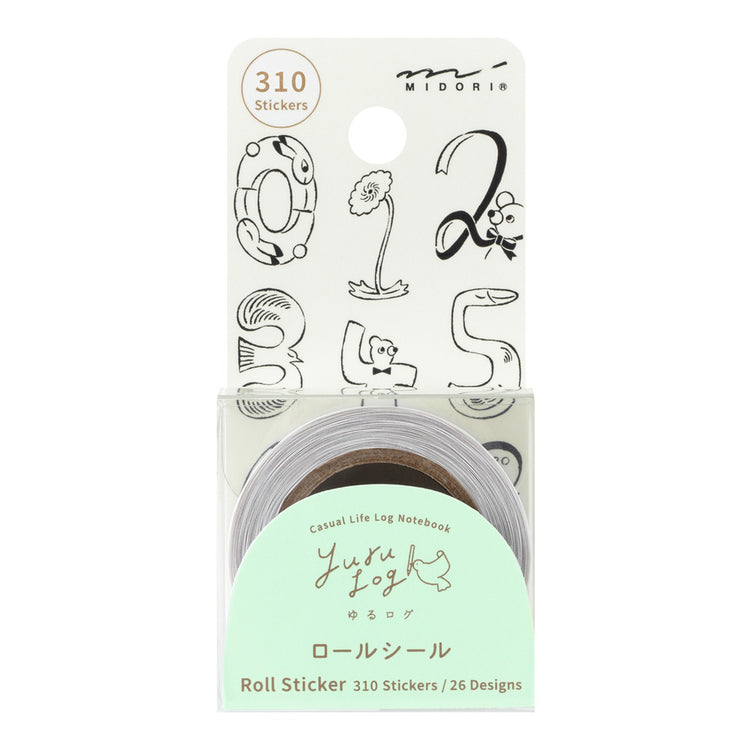 YURU LOG ROLL STICKER NUMBERS (82732006)