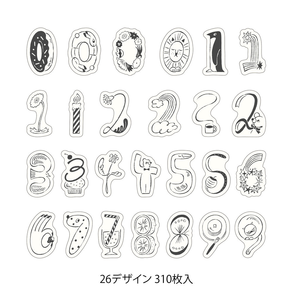 YURU LOG ROLL STICKER NUMBERS (82732006)