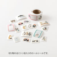 YURU LOG ROLL STICKER ANIMAL EMOTIONS (82736006)