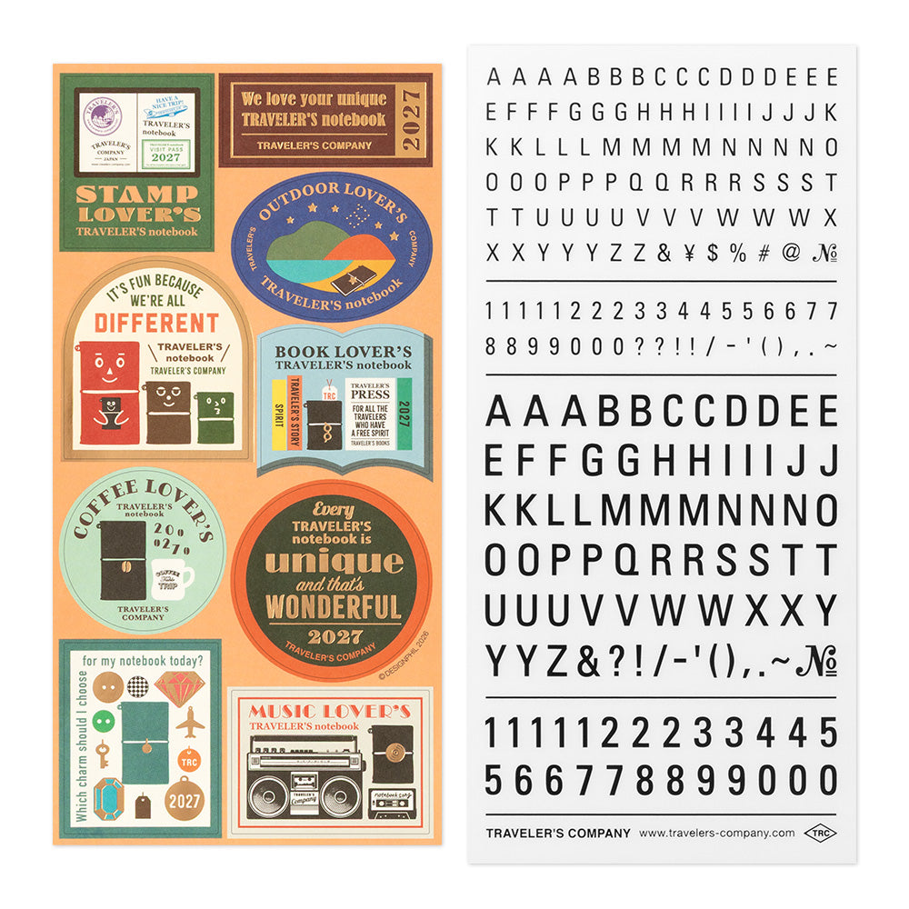 TRAVELER'S DIARY 2027 CUSTOMIZED STICKER SET (84810006)