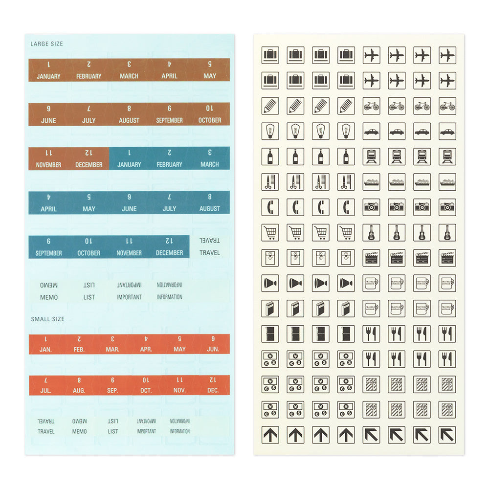 TRAVELER'S DIARY 2027 CUSTOMIZED STICKER SET (84810006)