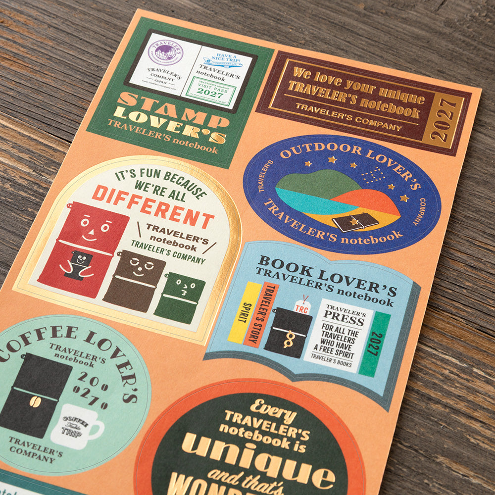 TRAVELER'S DIARY 2027 CUSTOMIZED STICKER SET (84810006)
