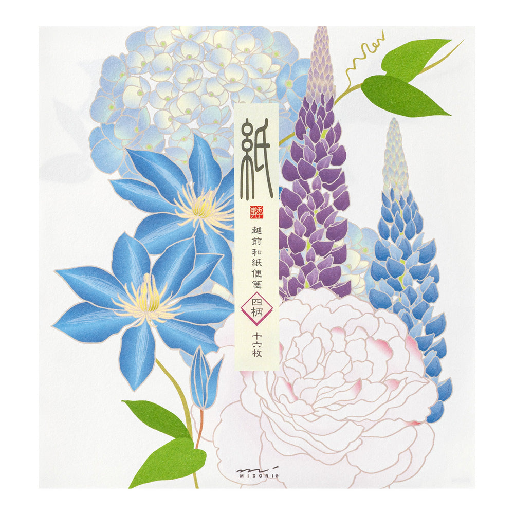LETTER PAD 949 FOUR DESIGNS SUMMER FLOWERS S5