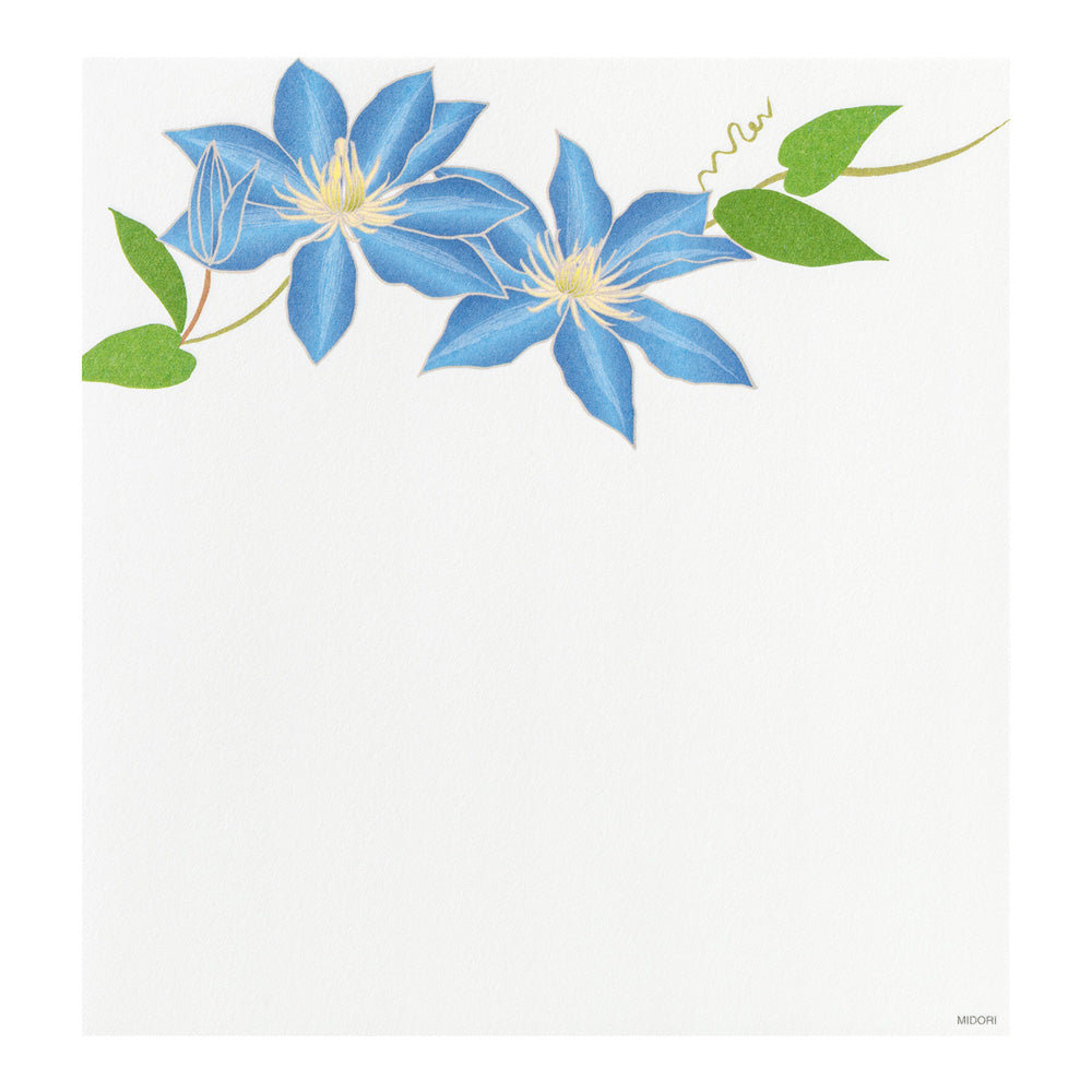 LETTER PAD 949 FOUR DESIGNS SUMMER FLOWERS S5