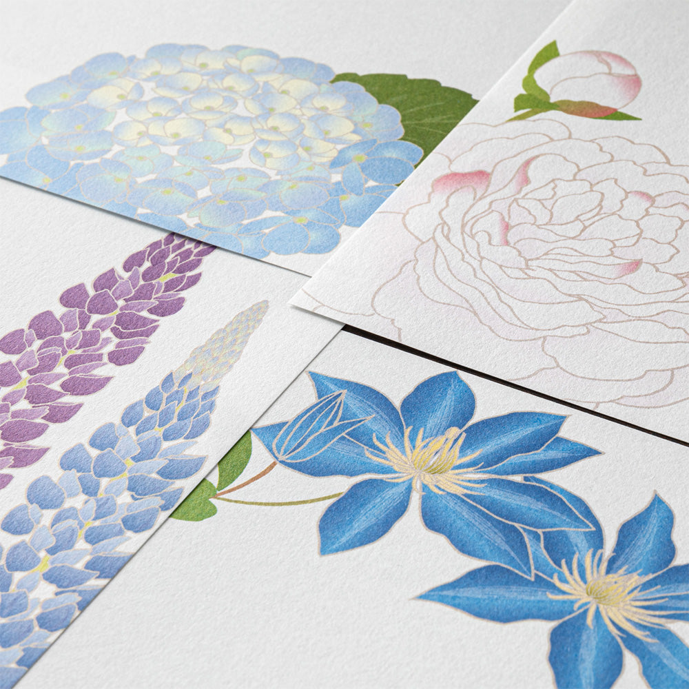 LETTER PAD 949 FOUR DESIGNS SUMMER FLOWERS S5
